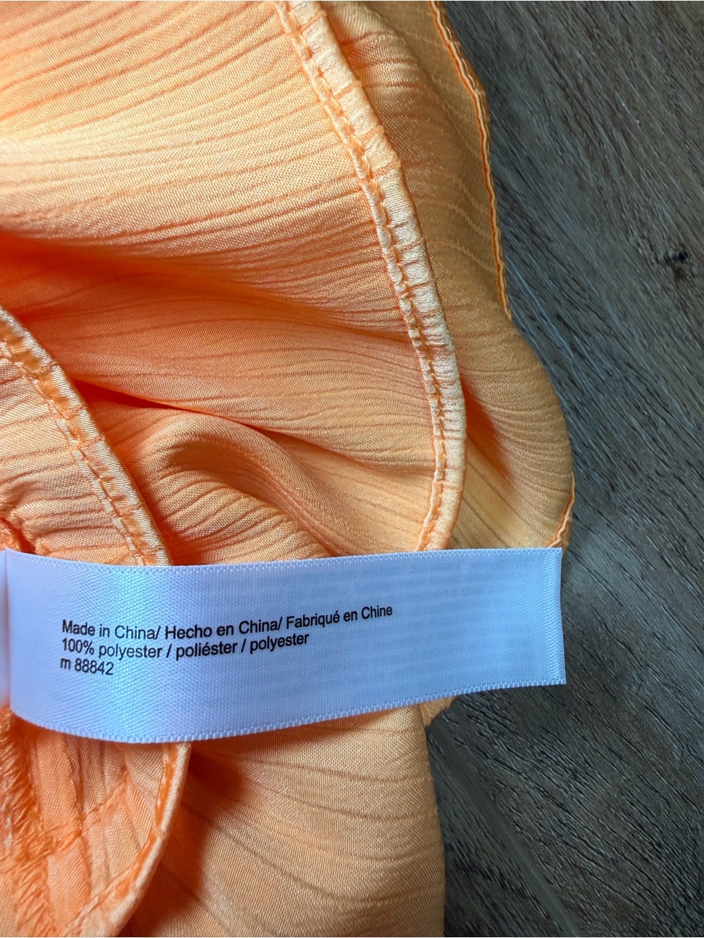 ELOQUII 28 Peach Ruffle Crop Tank Top Tie Front Plus Size Going Out Summer Date - Picture 8 of 10